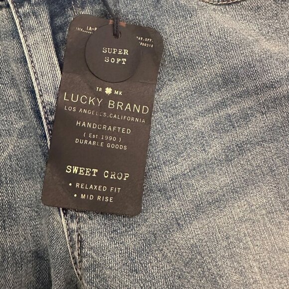 LUCKY BRAND WOMENS SWEET CROP JEANS SIZE 6 (28) NEW - Picture 6 of 10